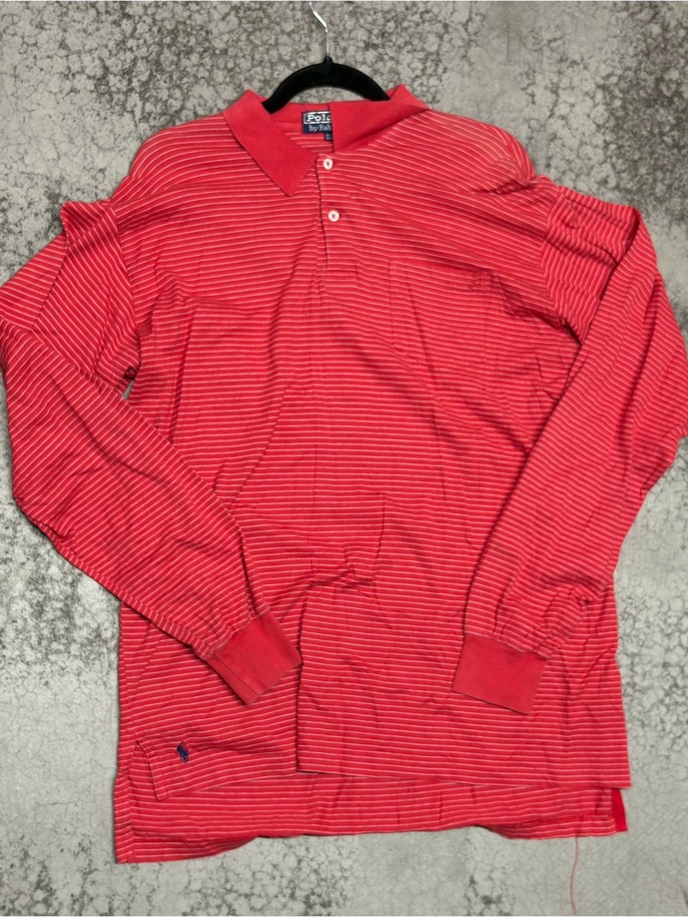 Vintage Polo Ralph Lauren Striped Long Sleeve Pocket Shirt Size L
